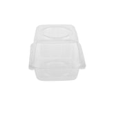 Croissant Clear Hinged Container